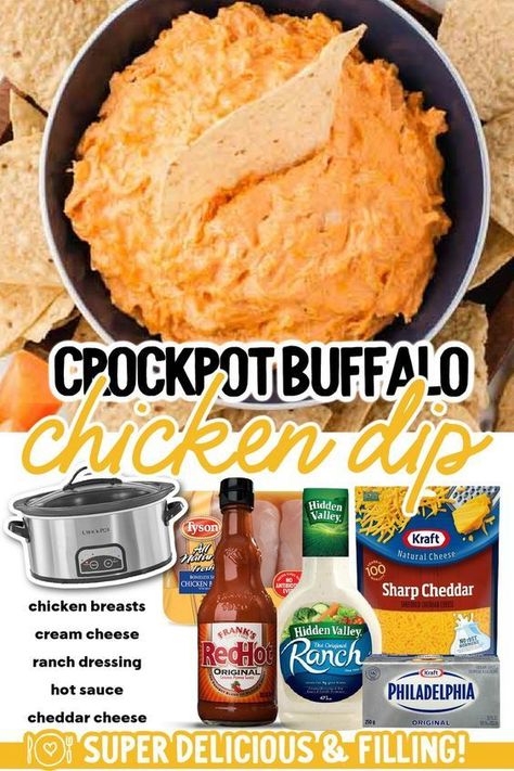 Crockpot Buffalo Chicken Dip Buffalo Chicken Dip Crock, Buffalo Chicken Dip Crock Pot Frozen, Shredded Buffalo Chicken Dip Crockpot, Buffalo Chicken Dip Large Party, Buffalo Chicken Dip With Ranch Dressing, Buffalo Chicken Dip Crock Pot With Frozen Chicken, 5 Ingredient Buffalo Chicken Dip, Fast Buffalo Chicken Dip, East Buffalo Chicken Dip