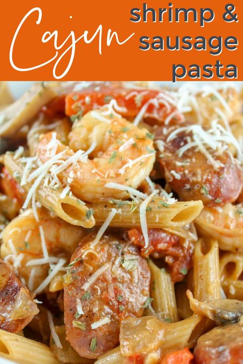 Cajun Chicken And Sausage Pasta, Chicken And Sausage Pasta, Cajun Shrimp And Sausage Pasta, Cajun Shrimp And Sausage, Cajun Chicken And Sausage, Shrimp And Sausage Pasta, Cajun Sausage Pasta, Creamy Cajun Shrimp Pasta, Chicken Sausage Pasta