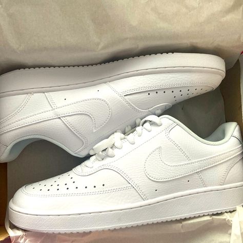 Nike Court Vision Lo. Brand New, Never Worn! Nike Court Vision, Court Vision, Nike Mens, White Nike, Nike White, Shoes Nike, White Nikes, Men's Nike, Nike Men