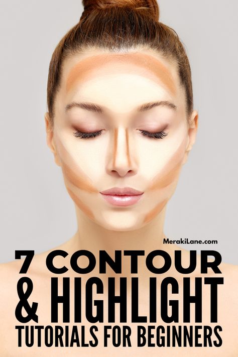 How to Contour and Highlight for Beginners: 7 Trending Tutorials Highlighting And Contouring, Contour And Highlight Tutorial, Makeup Contour Tutorial, Contour And Highlight For Beginners, How To Put On Makeup For Beginners, Highlight And Contour How To, Contour And Highlight, How To Put On Foundation For Beginners, Steps To Applying Makeup