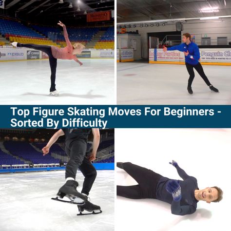 The Top Figure Skating Moves For Beginners - Sorted By Difficulty Skating Beginner, Ice Skating Beginner, Figure Skating Moves, Skater Lunges, Instagram Website, Perfect Figure, Figure Skater, Happy Love, All Video