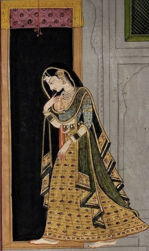 Rajasthani Miniature Paintings, Mughal Miniature Paintings, Rajasthani Painting, Indian Traditional Paintings, Mughal Art Paintings, South Asian Art, Mughal Empire, Indian Painting, Indian Folk Art