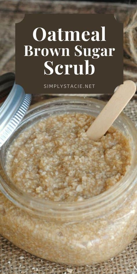 Body Scrub Homemade Recipes, Wax Recipe, Oatmeal Scrub, Diy Oatmeal, Diy Body Scrub Recipes, Diy Sugar Scrub Recipe, Brown Sugar Scrub, Scrub Diy, Body Scrub Recipe