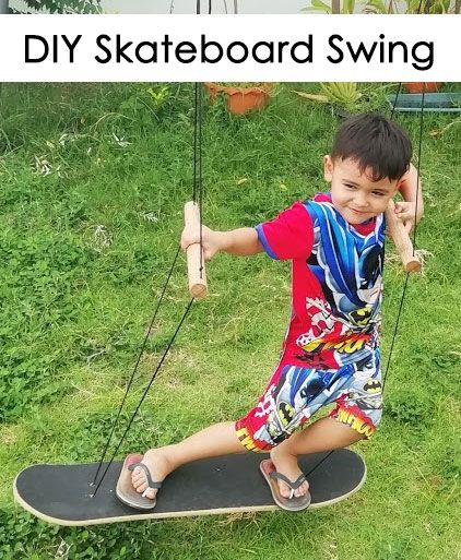 Make A Skateboard, Diy Skateboard, Playhouse Ideas, Kids Hammock, Diy Swing, Game Place, Diy Kids Furniture, Play Area Backyard, Diy Hammock