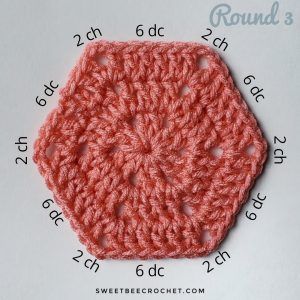 Honeycomb Hexies Crochet, Hexagon Crochet Coaster, Crochet Patch Blanket Squares, Crocheted Hexagon Pattern, Crochet Octagon Granny Square, How To Crochet Hexagons, How To Crochet A Hexagon, Octagon Granny Square Patterns, Crochet Octagon Pattern Free