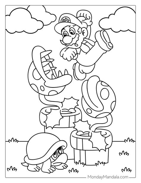 Coloring Mario Bros, Mario Free Printables Coloring Pages, Super Mario Printables Free Coloring, Super Mario Coloring Sheets, Mario Bros Coloring Pages Free Printable, Simple Disney Coloring Pages, Coloring Pages Mario Bros, Smash Bros Coloring Pages, Free Mario Coloring Pages