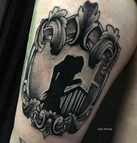 From: Black Veil Tattoo. #Nosferatu Black Veil Tattoo, Veil Tattoo, Horror Sleeve, Blood Tattoo, Horror Movie Tattoos, Shadow Tattoo, Capricorn Tattoo, Movie Tattoos, Spooky Tattoos