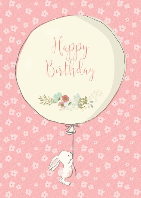 Birthday Board Ideas, Bunny With Balloon, Balloon Bunny, Balloon Happy Birthday, Cute Birthday Wishes, Birthday Bunny, Happy Birthday Illustration, Happy Birthday Kids, Birthday Wishes Flowers