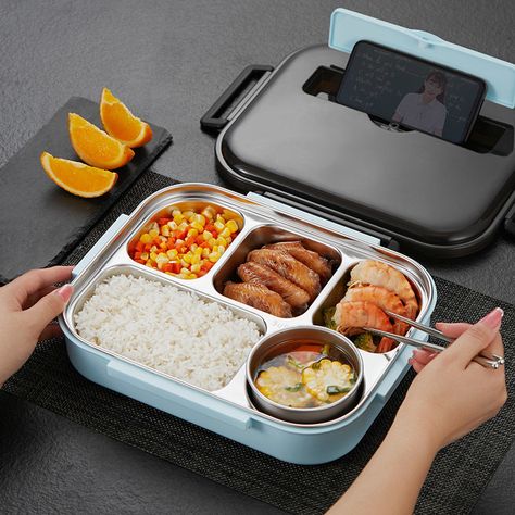 School Lunch Box Containers, Bento Lunch Box Ideas For Adults, Lunch Box Aesthetic, Lunch Box Ideas For Adults, Lunch Box Design, Korean Lunch Box, Lunch Box Ideas For Kids, Tiffin Lunch Box, Kotak Bento