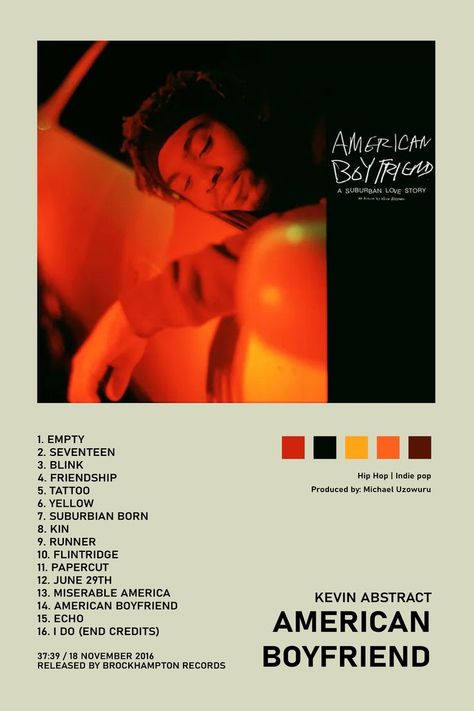 Kevin Abstract Poster, Kevin Abstract Aesthetic, American Boyfriend, Kevin Abstract, Album Posters, Abstract Aesthetic, Album Cover Poster, Dorm Posters, Aesthetic Poster