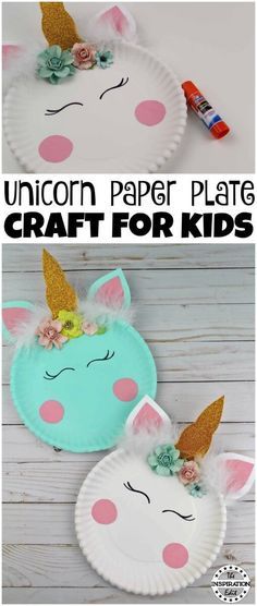 Unicorn Paper Plate, Unicorn Paper Plates, Busy Calendar, Paper Plate Craft, Unicorn Craft, Paper Plate Crafts For Kids, Unicorn Crafts, Handmade Christmas Crafts, Paper Plate Crafts