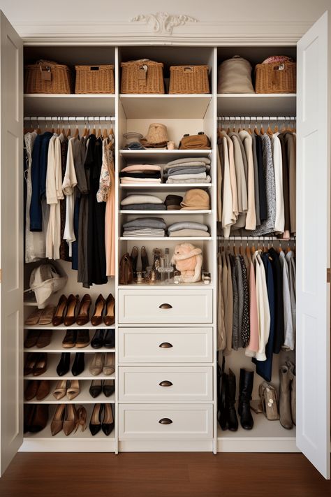 Wardrobe Shelving, Built In Wardrobes, Small Bedroom Layout, Bedroom Built In Wardrobe, Bedroom Cupboards, Closet Design Layout, Wardrobe Organisation, Closet Renovation, Wardrobe Interior Design