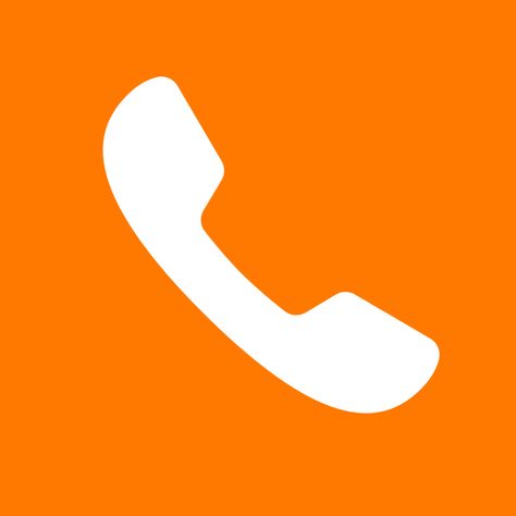 Orange Phone Icon, Call Logo, Orange Phone, Iphone Phone, Phone Icon, Phone Call, Wallpaper Ideas, App Icon, Iphone