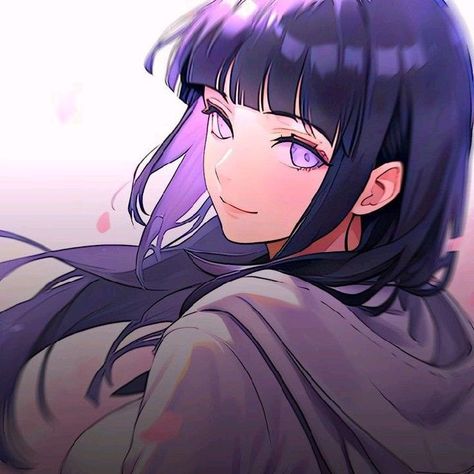 Matching Avis Icons Hinata Hyuga, Anime Character, Black Hair, Purple, Hair, Anime, Blue, Black