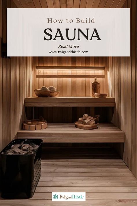 Create a relaxing retreat with a DIY outdoor sauna in your backyard. Discover tips for building a cozy and functional sauna using natural materials. Visit twigandthistle.com for more ideas. #OutdoorSauna #DIYProjects #BackyardDesign #HomeWellness #SaunaLife Diy Sauna At Home, Diy Outdoor Sauna, Sauna At Home, Sauna Bathroom Design, Diy Sauna, Building A Sauna, Wood Sauna, Backyard Celebration, Relaxation Space