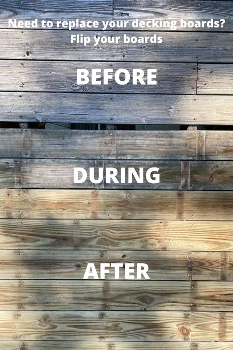 Updating Your Deck: Flipping Boards for a Budget-Friendly Refresh - DIY Home Improvement Blog Deck On A Budget, Deck Sealer, Decking Boards, Diy Backyard Patio, Cheap Ideas, Side Deck, Front Deck, New Deck, Diy Deck