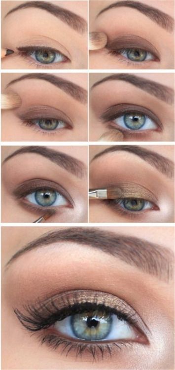 Use this technique with any color of eyeshadow! Smoky Eye Tutorial, Glamorous Wedding Makeup, Make Up Mata, Eyeshadow Tutorial For Beginners, Make Up Gold, Mekap Mata, Best Makeup Tutorials, Makeup Tip, Makeup 101