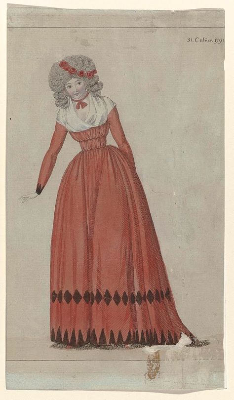 1790s fashion_women-Collected works of Catalina - All Rijksstudio's - Rijksstudio - Rijksmuseum 1791 Fashion, 1790s Dress, 1799 Fashion, Late 18th Century Fashion, 1780s Fashion, 1790s Fashion, 18th Century Gown, Western Womens Fashion, 18th Century Women