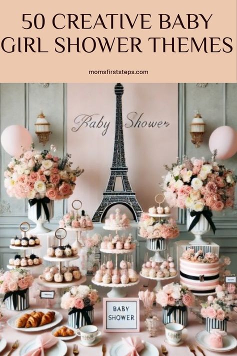 Explore creative baby girl shower themes and ideas for decorations and planning tips in this informative pin. It features key planning suggestions to inspire your celebration process in a simple, engaging format. Baby Shower Catering, Girl Shower Themes, Memories With Friends, Unique Themes, Unique Baby Shower Gifts, Whimsical Fairy, Baby Shower Welcome Sign, Baby Shower Cookies