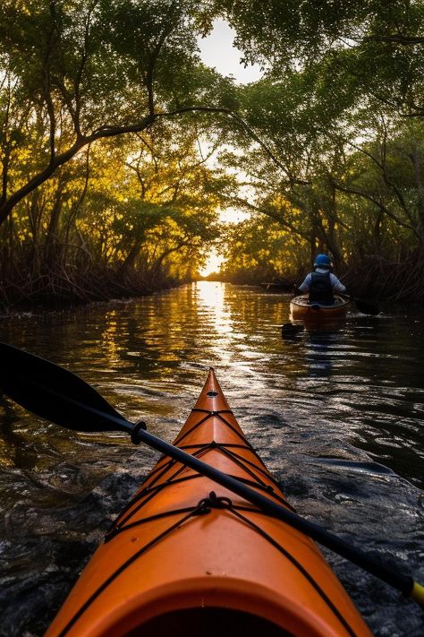 Embark on a kayak tour along a clear water river, where every stroke takes you deeper into nature's tranquil embrace and unveils new wonders around every bend. Clear Kayak Aesthetic, Rafting Aesthetic, Kayak Aesthetic, Kayaking Photography, Kayaking Aesthetic, Kayak Pictures, Aspiration Board, Adventure Core, Outdoor Images