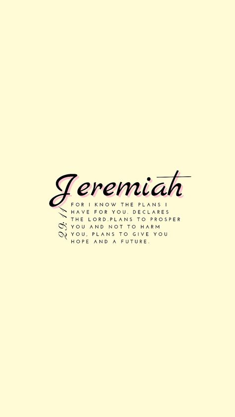 Jeremiah 29:11 Wallpaper Aesthetic, Jeremiah 29:11, Wallpaper Aesthetic White, Jeremiah 2911, Jeremiah 29, Aesthetic White, I Know The Plans, New Wallpaper, Black Wallpaper