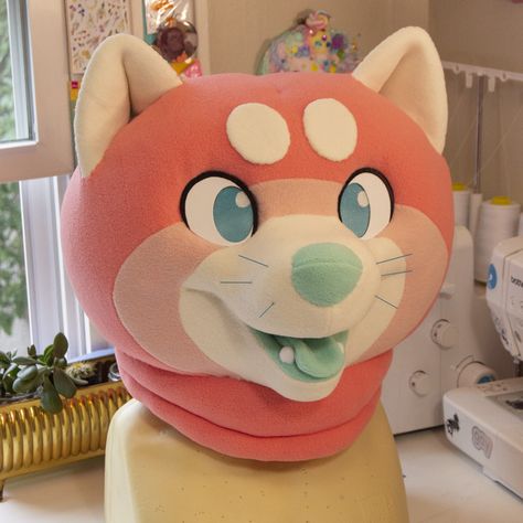 Fursuit Tutorial, Fursuit Head, Fleece Patterns, Tape Pattern, Ladder Stitch, Upholstery Foam, White Acrylic Paint, Model Paint, Head Shapes