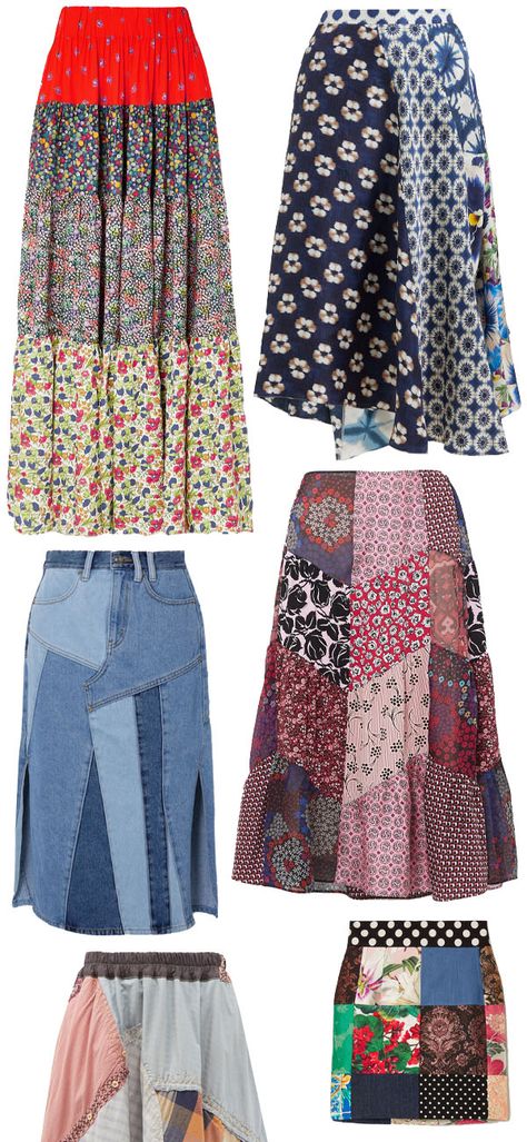 Scrap Fabric Clothing Ideas, Patchwork Clothing Scrap Fabric, Recycle Fabric Ideas, Diy Skirt Ideas, Sewing Ideas With Scraps, Scrap Fabric Crafts Sewing Patterns, How To Make A Patchwork Skirt, Scrap Fabric Patchwork, Upcycle Scrap Fabric