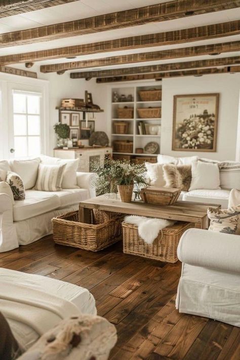 Cozy Farmhouse Interior Design, Bobo Chic Farmhouse, Fresh Country Decor, Whimsical Farmhouse Decor, Country Chic Interior Design, 1900s Farmhouse Interior, Farmhouse Restoration Before And After, Quaint Farmhouse Interior, Farm Cottage Decor