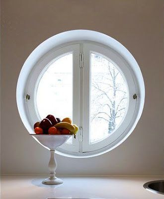 A round windows that can open above printed pics #10 & #12 (stove wall) Timber Joints, Circular Window, Round Windows, Window Seat Design, Welcome To My Home, Porthole Window, Round Window, Attic Spaces, House Window