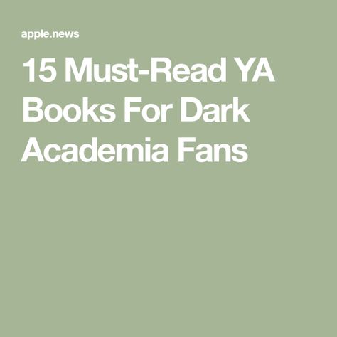 15 Must-Read YA Books For Dark Academia Fans Dark Academia Movies, Academia Books, Dark Academia Book, Dark Academia Books, Moving To Miami, Gothic Fiction, Secret Tunnel, Book Pictures, Star Students