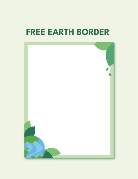 Earth Border Template Earth Border Design, Border Design For Geography Project, Boarder Designs Aesthetic Bond Paper, Social Science Border Design, Science Design Border, Earth Science Design, Social Border Design, Border Design Science, Nature Border Design