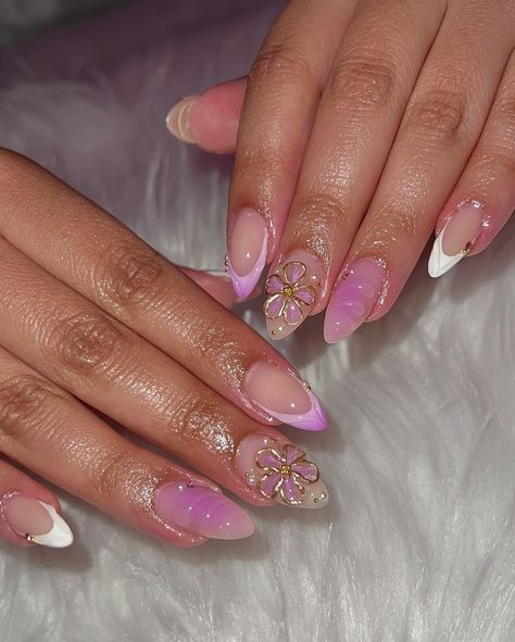 princess vibesss ✨👑 #batonrougenailtech #nails #nailinspo #explore #explorepage #donebyhai #nailinspo2024 #225nailtech #2024nails #nailsofinstagram #nails #nailstagram #nailsnailsnails #nailsoftheday #nailinspiration #birthdaynails #naildesigns #summernails #summernails2024 #princessnails #repunzelnails #3dflowerjelly #3dflowernails Almonds Nails, Nails Acrylic Almond, Nails Board, Spring Sets, 3d Flower Nails, Graduation Nails, Colored Acrylic, Colored Acrylic Nails, Almond Nail