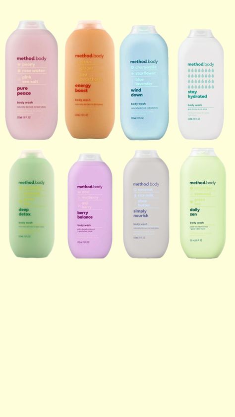 #vibes #beauty #method body wash Method Body Wash, Body Washes, Rice Milk, Rose Water, Blue Sea, Body Wash, Pink Blue, Body Care, Lavender