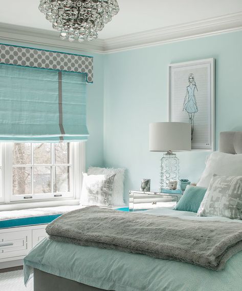 Unique Teen Bedrooms, Sophisticated Girls Room, Aqua Bedrooms, Girls Bedroom Paint, Turquoise Room, Diy Girls Bedroom, Bedroom Turquoise, Round Bed, Hanging Bed