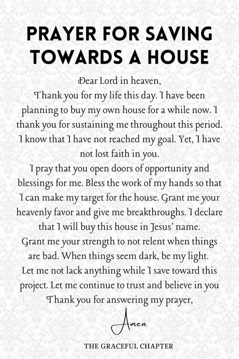 Prayers For Buying A House, Prayers For A House, Praying For A House, Prayers For Home Buying, Prayer For A Car, Prayers For Buying A New Home, Prayer For New Home, Prayer For A New Home, House Blessing Prayer