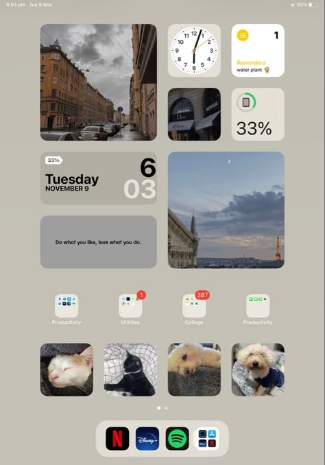 Home Screens For Ipad, Ipad Widget Organization, Ipad Orginazation Homescreen, I Pad Wallpaper Ideas, Ipad Pro Home Screen Layout Aesthetic, Ipad Astethic Homescreen Ideas, Organizing Ipad Home Screen, Widget Layout Ideas Ipad, Ipad Asthetic Homescreen Ideas