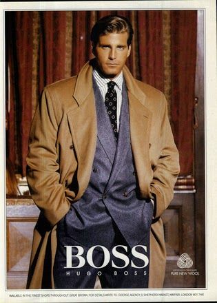 Hugo Boss: Ads Through the Ages - 1987 80s Suit, Fashion History Timeline, 80s Fashion Men, Mens 80s, 80s Men, 80s Mens, Business Men, Vintage Mens Fashion, Power Dressing