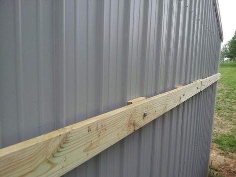 Attaching a lean-to to my shop - Page 2 - Pirate4x4.Com : 4x4 and Off-Road Forum Lean To Off Shed, Diy Pole Barn, Lean To Roof, Lean To Shed Plans, Ranch Ideas, Lean To Shed, Lean To, Metal Carports, Metal Siding