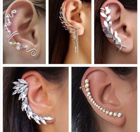 Ear Jewellery, Diamond Pendants Designs, Expensive Jewelry Luxury, Music Jewelry, Ear Cuff Earings, Earrings Ear, Jewelry Fashion Trends, Expensive Jewelry, Ear Cuffs