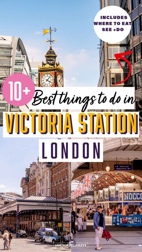 Discover the best things to do near Victoria Station, London, a bustling transportation hub in the heart of the city. From exploring historic landmarks to indulging in delectable cuisine, this guide highlights the top attractions in Victoria Station. Victoria Station London, London England Travel, Cruise Europe, London Guide, Victoria London, Victoria Station, Travel Guide London, Kensington And Chelsea, Things To Do In London