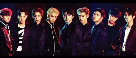 As you guys already know, I love EXO ot9 so so much. Unfortunately there aren't many ot9 pictures. So..here is one..in case y'all are looking for a cover for Facebook or Twitter. Exo Cover Photo, Exo Group Photo, Exo 2017, Exo Ot9, Exo Group, Facebook Cover Photo, Exo Songs, Types Of Boyfriends, Exo Ot12