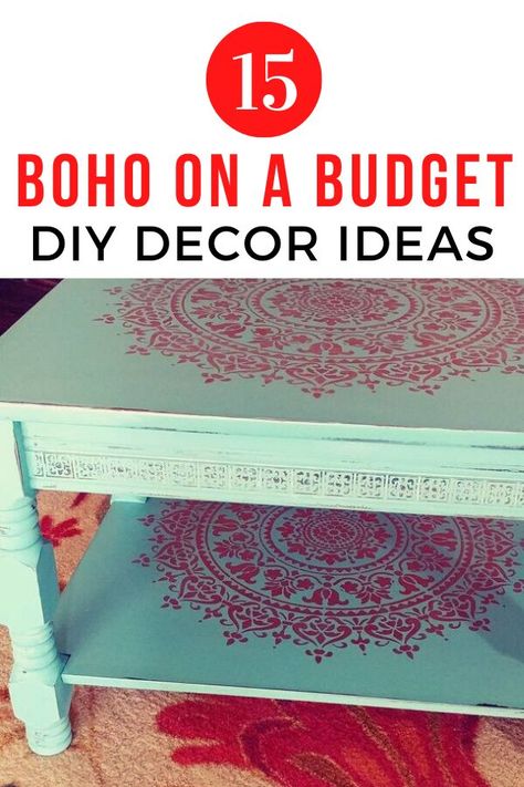 Cheap Boho Decor Ideas, Living Room Decor Diy, Easy Home Decor Ideas, Boho Chic Bedroom Decor, Boho Decor Ideas, Boho Floor Pillows, Cheap Boho, Bohemian Diy, Bohemian Crafts