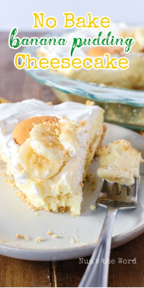 If you’re looking for the perfect dessert, look no further! This delicious and easy No Bake Banana Pudding Cheesecake is simple to make and full of flavor. It’s creamy and rich and has the perfect blend of banana, vanilla, and cheesecake flavor without being overpowering. Essen, No Bake Banana Pudding Cheesecake, Easy No Bake Banana Pudding, Banana Pudding Desserts, Banana Cream Cheesecake, Easy Banana Pudding, No Bake Banana Pudding, Pudding Cheesecake, Homemade Banana Pudding