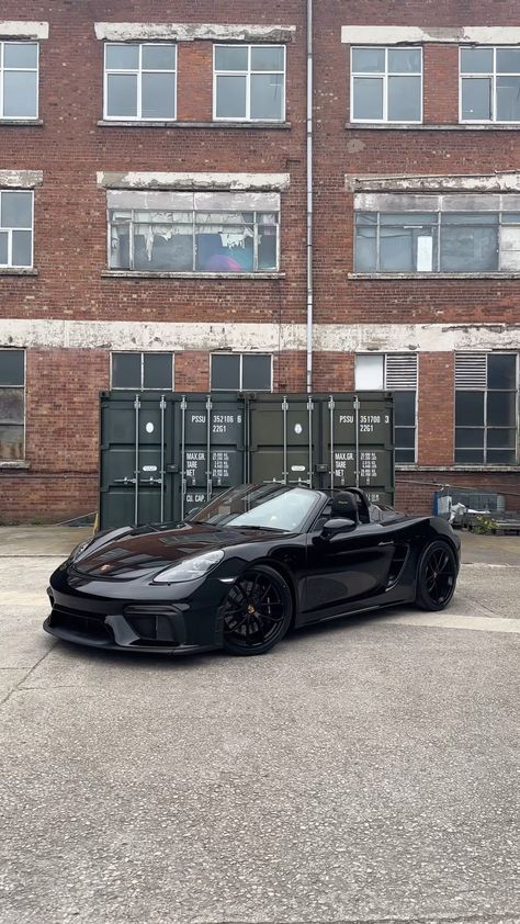 Feel the rush with this Pre-Owned Porsche 718 Spyder 🖤 Finished in the sleek Black with matching convertible roof. Plus, the interior… | Instagram Black Convertible, All Black Porsche, Matt Black Porsche, Matte Black Porsche, Porche 718 Spyder, Porsche 718 Spyder, Porsche 918 Spyder Black, Porsche Convertible, Black Porsche Convertible