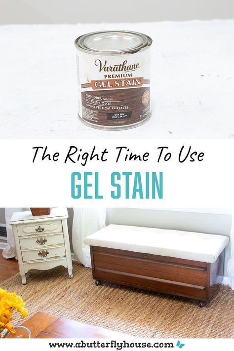 Gel Stain Furniture, Gel Stains, Muebles Shabby Chic, Staining Furniture, Furniture Painting Techniques, Diy Furniture Renovation, Dixie Belle Paint, Gel Stain, Distressed Furniture