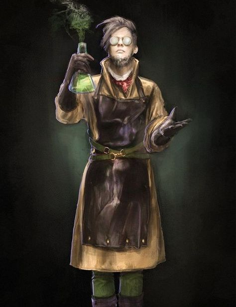 Mad Scientist Costume, Steampunk Character, Steampunk Characters, 다크 판타지, Dungeons And Dragons Characters, Mad Scientist, Fantasy Rpg, Dieselpunk, Character Creation