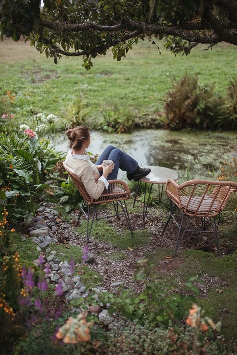 🌞 Sunday morning tea with a view. What more can you ask for? 🍵 #tea #nature #photography #calm #life #beauitful Relaxing Outside Aesthetic, Tea Outside, Peaceful Sunday, Sitting In Garden, Morning In Nature, Tea In Garden, Tea In The Morning, Slow Life Photography, Morning Photoshoot Outdoor