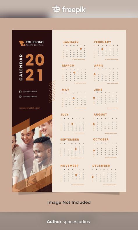 Business wall calendar design template | Premium Psd #Freepik #psd #calendar #business #office #layout Calendar Poster Design, Graphic Design Calendar, Calendar Design Layout, Calendar Design Inspiration, Wall Calender, Wall Calendar Design, Calendar Design Template, 달력 디자인, Creative Calendar