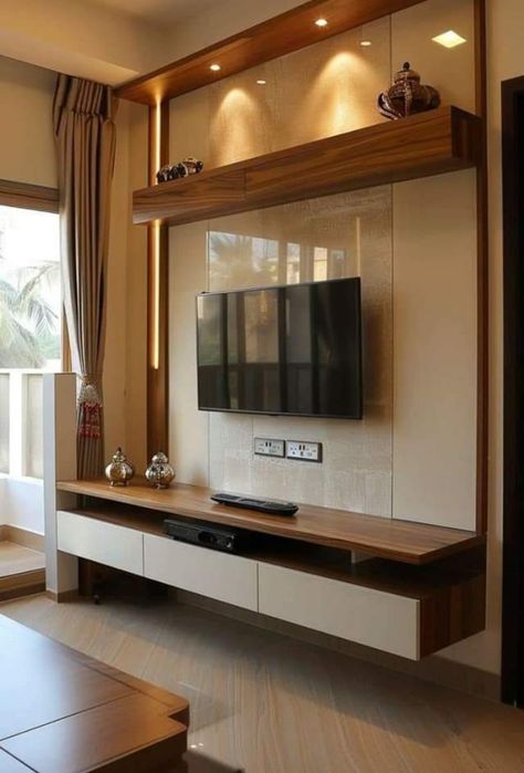 Simple Tv Unit Design, Hall Room Design, Hall Interior Design Living, Latest Cupboard Designs, Tv Cabinet Design Modern, Tv Unit Ideas, Tv Unit Designs, Modern Tv Unit Designs, Tv Unit Design Modern