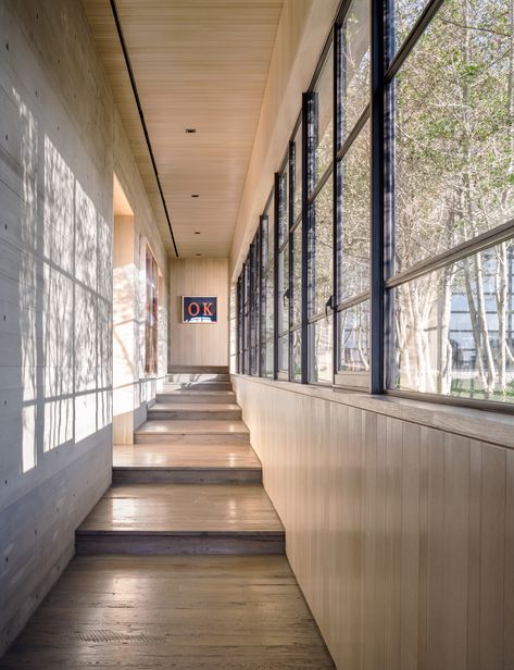 Scott Mitchell Studio Scott Mitchell, Paver Steps, Malibu Mansion, Board Formed Concrete, Walled Courtyard, Distant Mountains, French Oak Flooring, Long Hallway, Scalpel